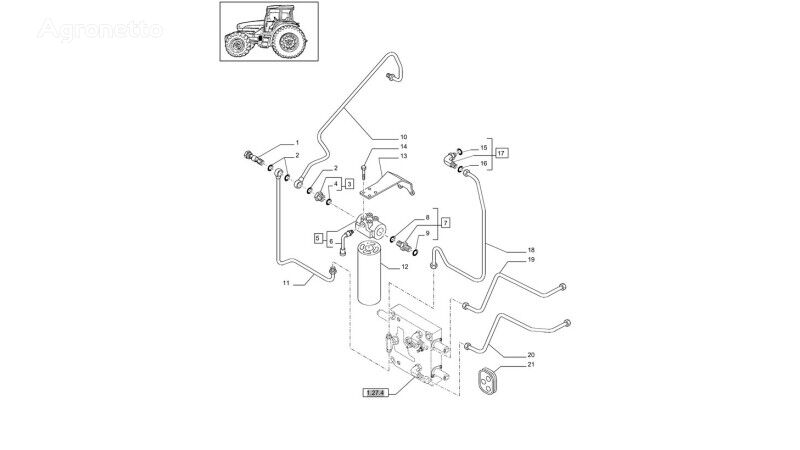 КПП New Holland 82015028 для трактора колесного New Holland T6010