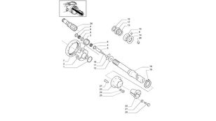 ступица New Holland 47726022 для трактора колесного New Holland T6010 T6090 T6070